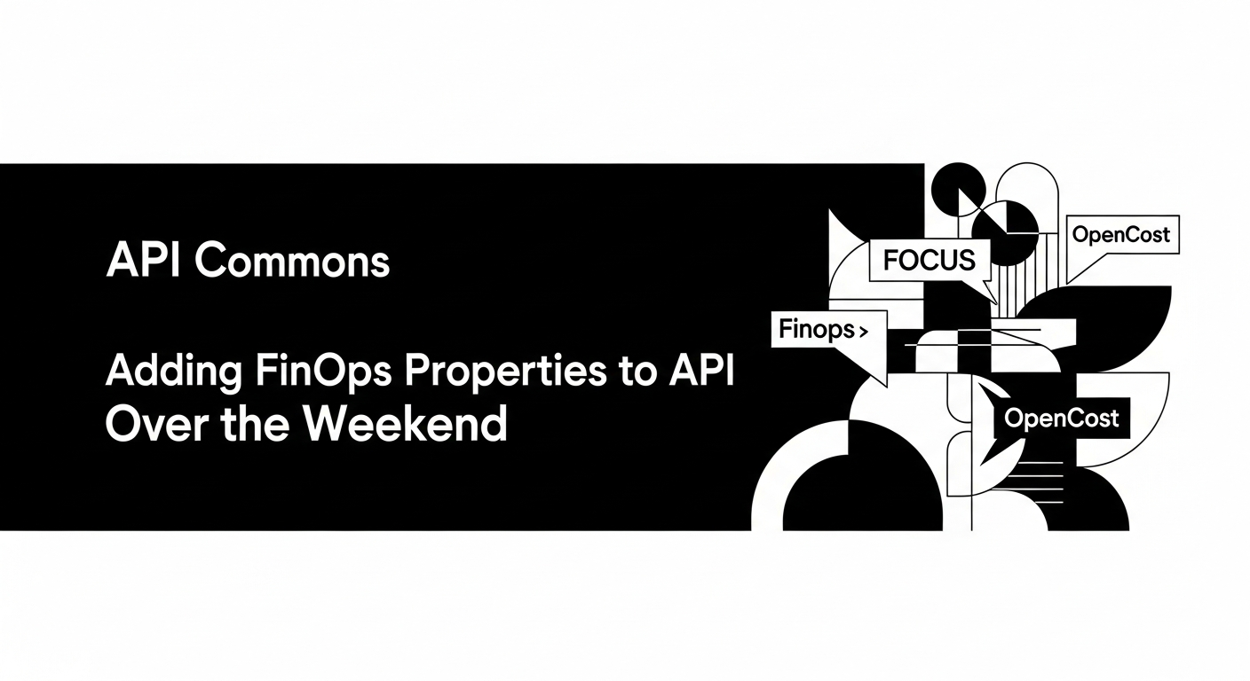 Adding FinOps Properties to API Commons Over the Weekend