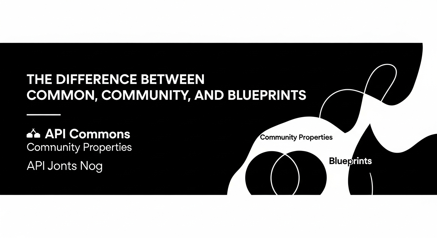 The Difference Between Common, Community, and Blueprints